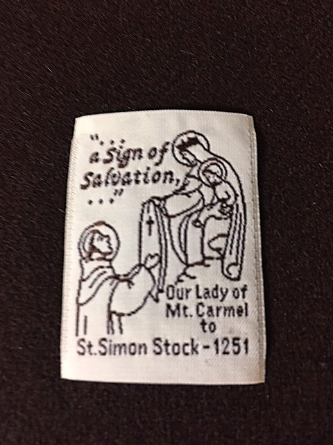 Individual print of '...a Sign of Salvation...' scapular.